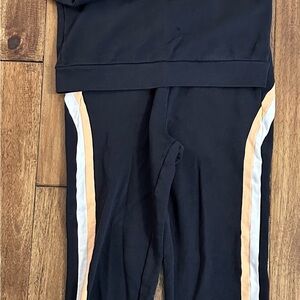 Kids Black and White Track Pants